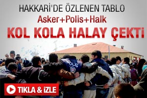 Hakkari'de asker ve vatandaş kol kola - Video