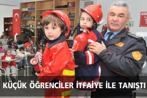 KÜÇÜK ÖĞRENCİLER İTFAİYE İLE TANIŞTI