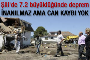 Şili'de deprem: 7,2