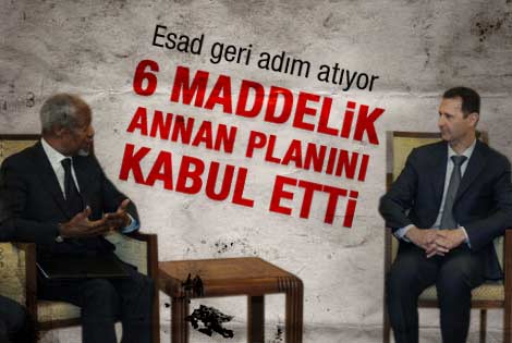 Suriye Annan planını kabul etti
