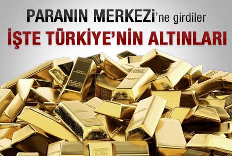 İşte Türkiye'nin altın külçeleri