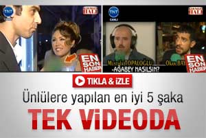 Ünlülere yapılan en iyi 5 şaka - Video