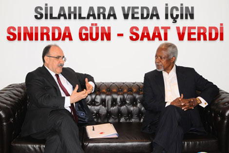 Annan Suriye için tarih ve saat verdi