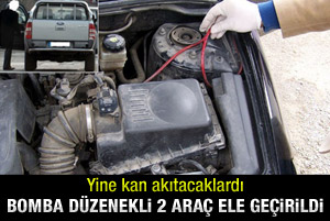Tatvan'da bomba düzenekli 2 araç ele geçirildi