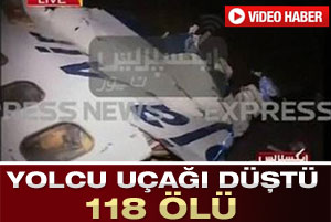 Pakistan'da uçak düştü