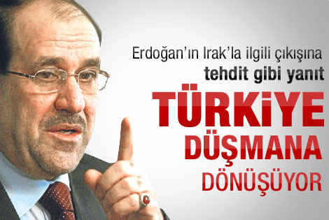 Irak'tan sert Türkiye açıklaması