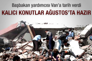 Van'da kalıcı konutlar Ağustos'ta hazır
