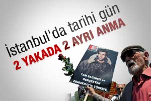 İstanbul'un 2 yakasında 2 ayrı anma