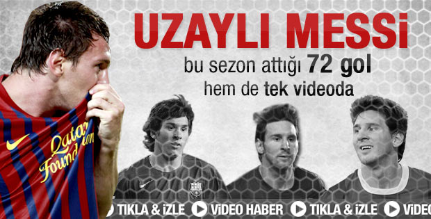 Messi'nin bu sezon attığı 72 gol