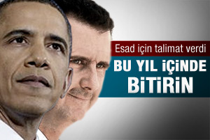 Obama Esad için talimat verdi