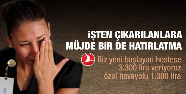 THY'den işten çıkarılanlara müjde