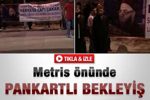 Metris'te Cübbeli Ahmet Hoca bekleyişi - Video