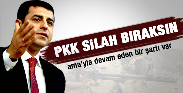 Demirtaş'tan PKK'ya silah bırak çağrısı