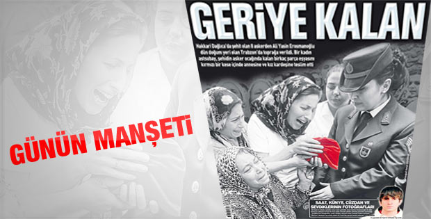 Şehit cenazesinde yürekleri yakan kare