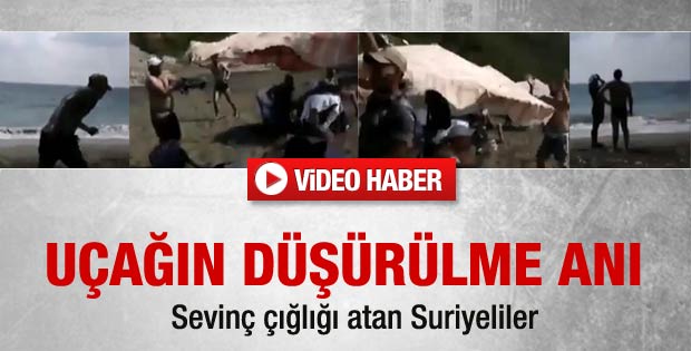 İşte Türk uçağının düşürülme anı - Video