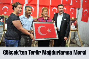 Başkan Gökçek’ten Terör Mağdurlarına Moral
