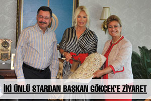 İKİ ÜNLÜ STARDAN BAŞKAN GÖKÇEK’E ZİYARET