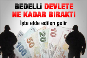 Bedelliden devletin kasasına ne kadar girdi