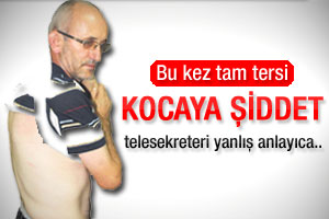 Kıskanç eş kocasını hastanelik etti