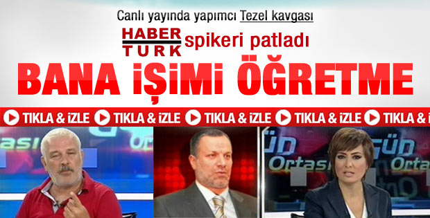 Canlı yayında dizi yapımcısı ve Ali Tezel kavgası