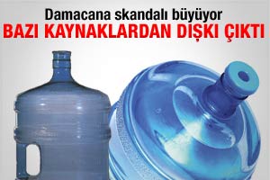 Bazı su kaynaklarından dışkı çıktı