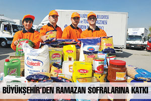 BÜYÜKŞEHİR’DEN RAMAZAN SOFRALARINA KATKI