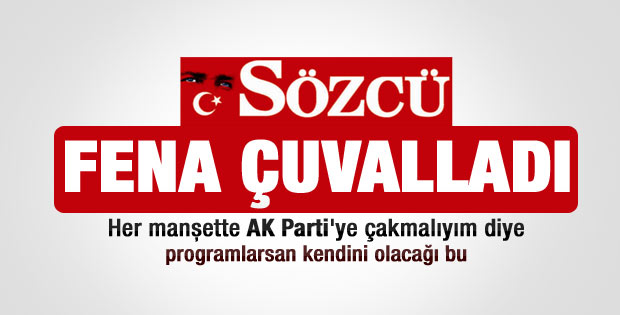 Sözcü gazetesinin manşetindeki büyük hata