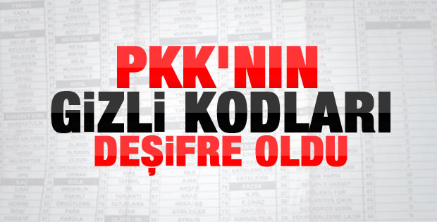PKK'nın gizli telsiz kodları deşifre oldu