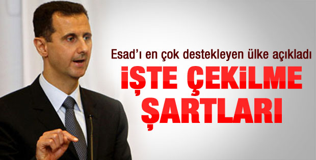Rusya Esad'ın çekilme şartını açıkladı