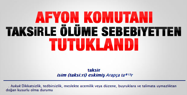 Afyon patlamasında Binbaşı Ali Duran tutuklandı