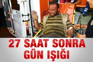 Göçük altındaki işçi kurtarıldı