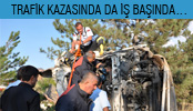 ANKARA İTFAİYESİ TRAFİK KAZASINDA DA İŞ BAŞINDA…