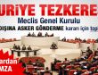 TBMM'de Suriye için tezkere toplantısı