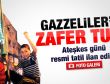 Gazze'de zafer kutlaması