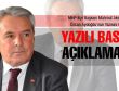 MHP Gölbaşı İlçe Başkanı Aksoy’un basın açıklaması