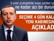 Erdoğan seçime 4 gün kala yeni kabinesini açıkladı