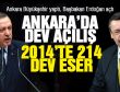 Başbakan Erdoğan Ankara'da 214 projeninin açılışını yaptı