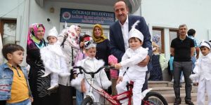 Sünnet Çocukları’na Bisikletler Başkan’dan