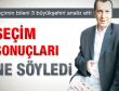 Seçimin bileni SONAR seçim sonuçlarını değerlendirdi