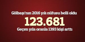 Gölbaşı'nın nüfusu: 123 bin 681