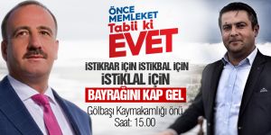 Gölbaşı'nda evet yürüyüşü