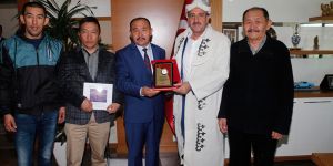Kırgız Türklerinden Başkan Duruay'a teşekkür ziyareti