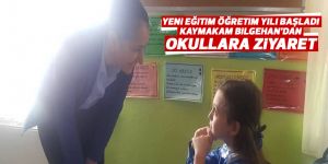 Kaymakam Tülin Baydar Bilgehan okulları ziyaret etti