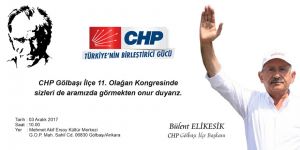 CHP KONGRE İLANI