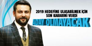 Karaaslan aday olmayacak