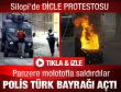 Şırnak Silopi'de polis Türk bayrağı açtı