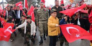 Darüşşifa'lı minikler Afrin'e destek için yürüdü