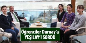 Başkan Duruay Öğrencilerle Röportaj Yaptı