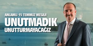 Başkan Duruay'dan 15 Temmuz mesajı