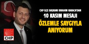 İbrahim Karaca'dan 10 Kasım mesajı